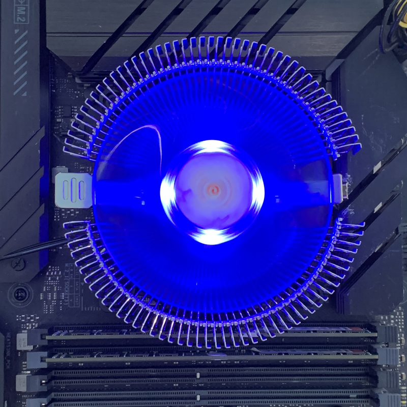 CPU Air Cooler Computer Blue L - Cpu Heatsink 评论和价格