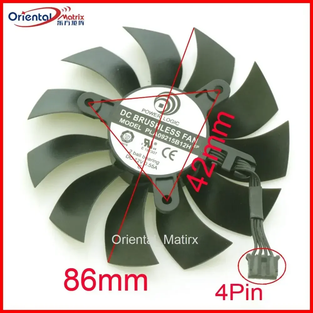 PLA09215B12H 12V 0.55A 86mm 4P - Gpu Cooler 评论和价格