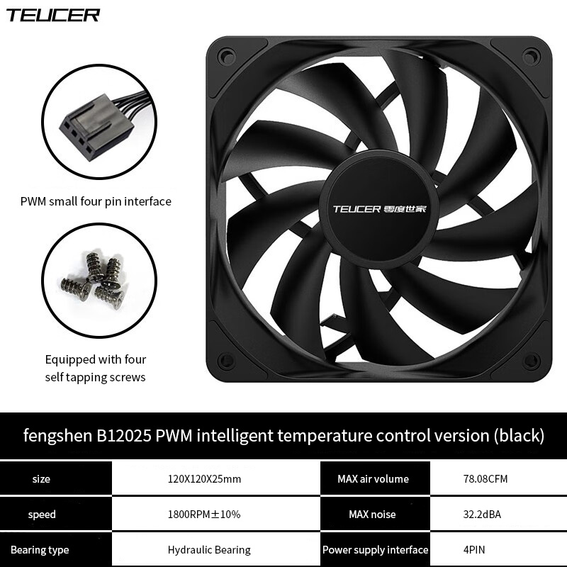 TEUCER PC Computer Case Fan PW - Gpu Cooler 评论和价格