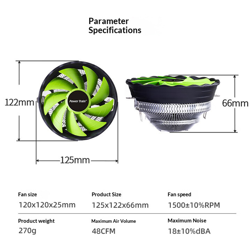 PowerTrain Armored DL120Q Unde - Cpu Heatsink 评论和价格
