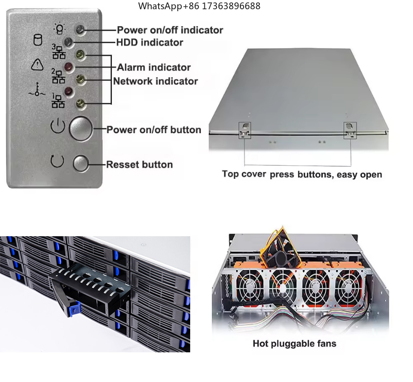 4U Rackmount Server Case 24 Ho - Case Fan 评论和价格